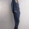 Pantalon en toile de lin