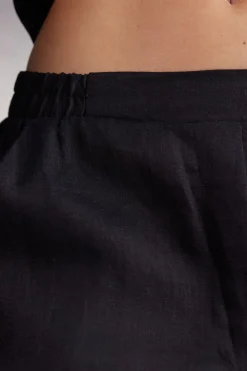 Pantalon en toile de lin