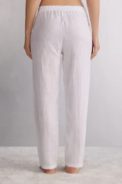 Pantalon en toile de lin