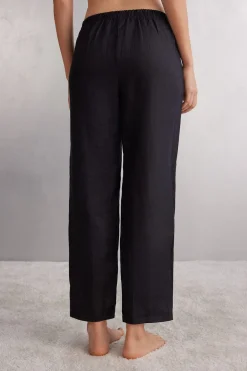 Pantalon en toile de lin
