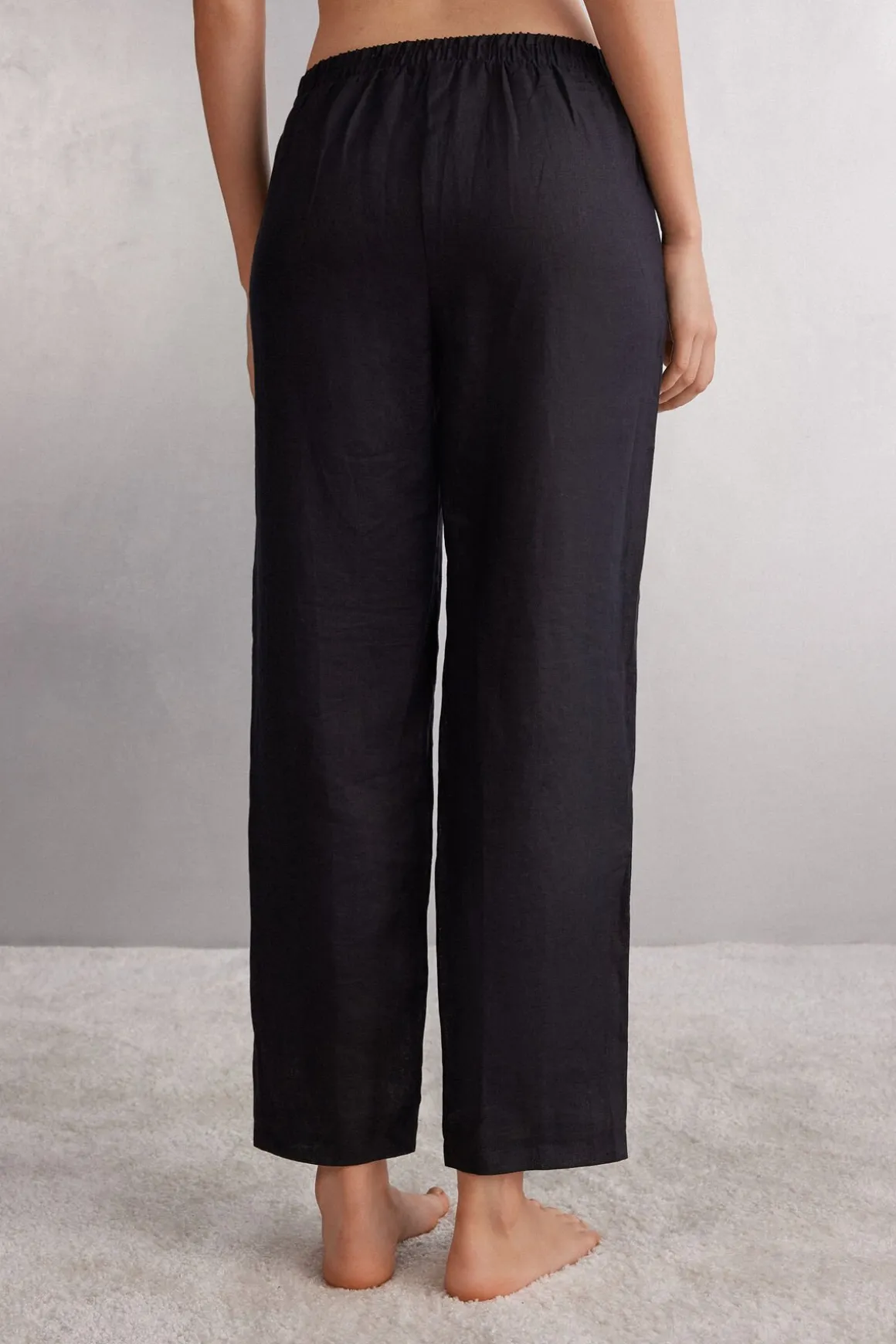 Pantalon en toile de lin