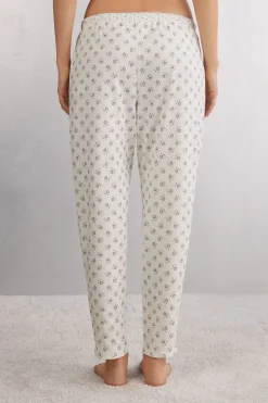 Pantalon long en coton Superior DUSTY FLOWER