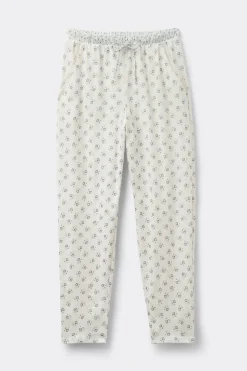 Pantalon long en coton Superior DUSTY FLOWER