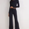 Pantalon long palazzo en modal