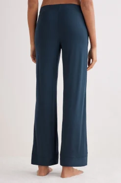 Pantalon long palazzo en modal