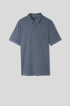 Polo manches courtes Washed Collection en coton flammÉ