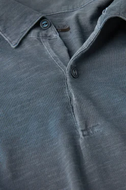 Polo manches courtes Washed Collection en coton flammÉ