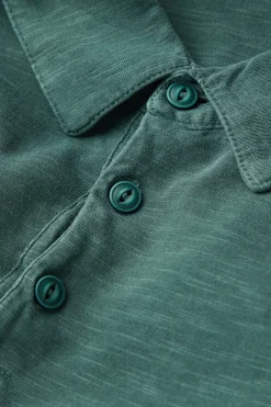 Polo manches courtes Washed Collection en coton flammÉ