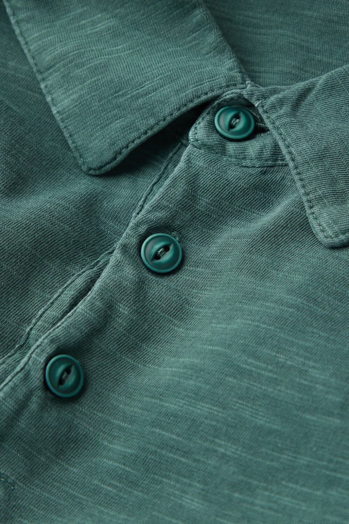Polo manches courtes Washed Collection en coton flammÉ