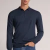 Polo manches longues en maille