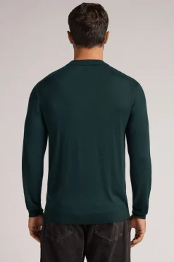 Polo manches longues en maille