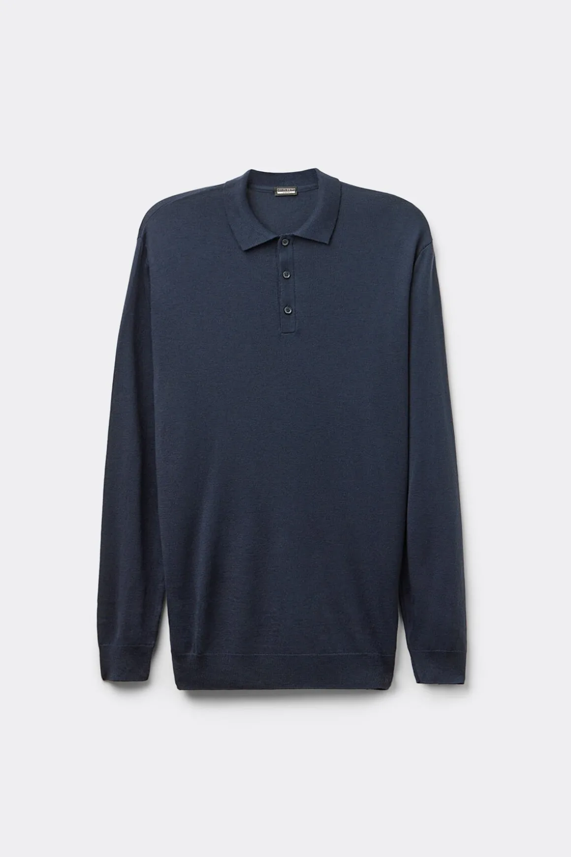 Polo manches longues en maille