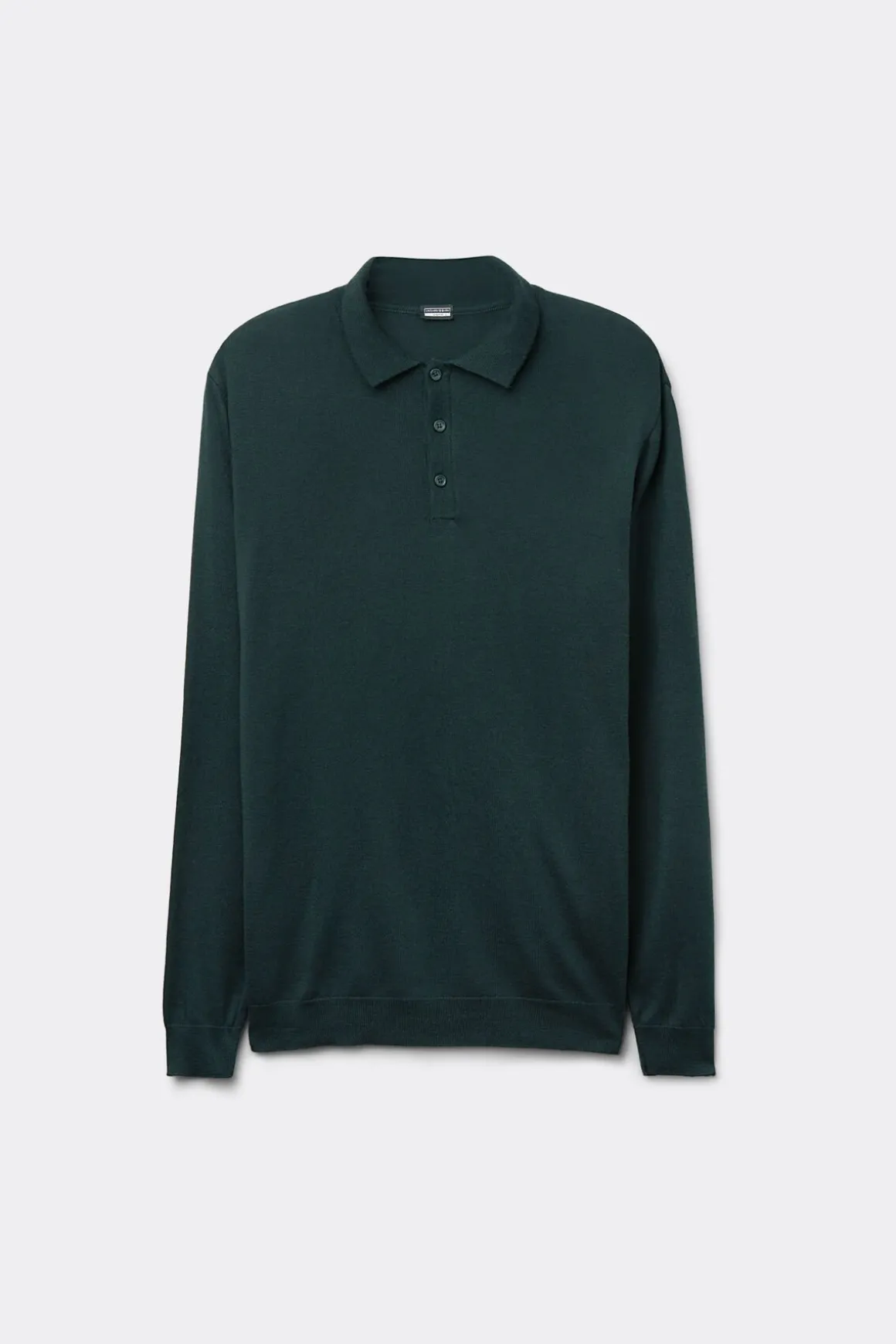 Polo manches longues en maille