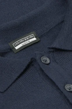 Polo manches longues en maille