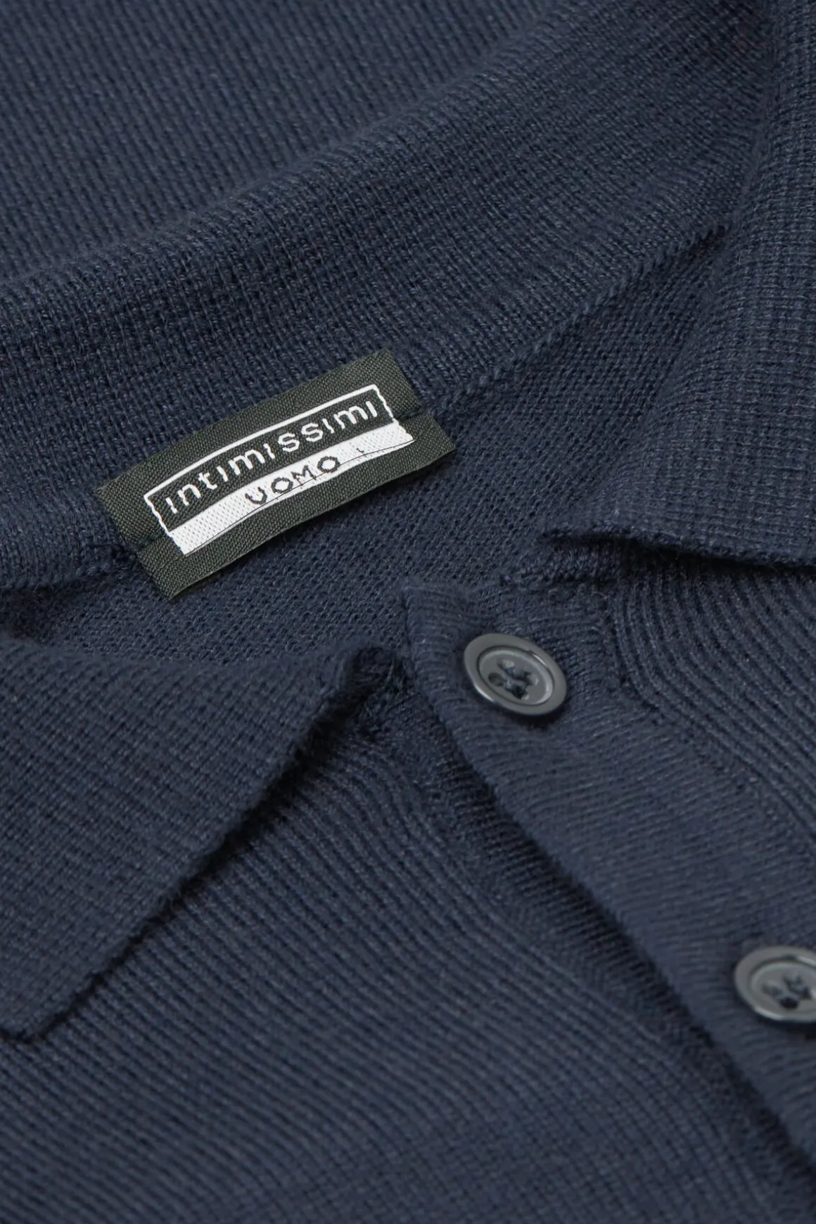 Polo manches longues en maille