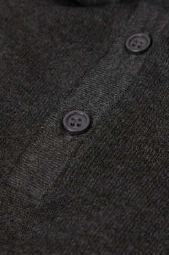 Polo manches longues en maille