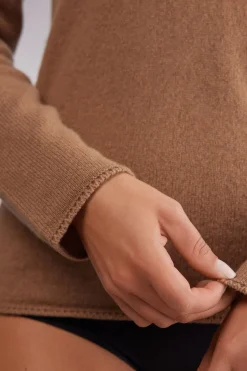 Pull en cachemire manches longues