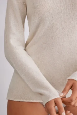 Pull en cachemire manches longues