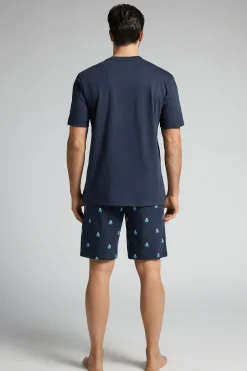 Set de pyjama court en coton imprimÉ poulpe