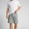 Short en lin et coton