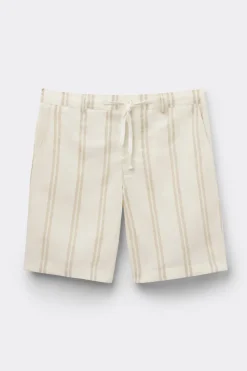 Short en lin et coton