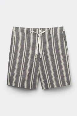 Short en lin et coton