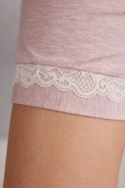 Short en modal et dentelle