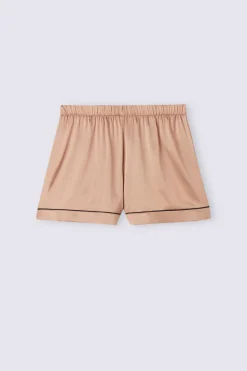 Short en soie avec bordure