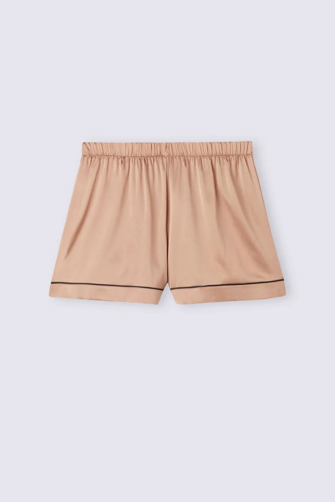 Short en soie avec bordure