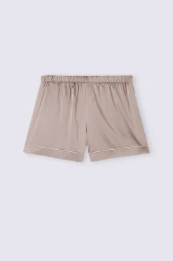 Short en soie avec bordure