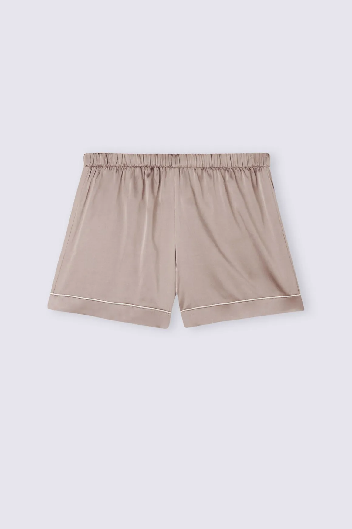Short en soie avec bordure