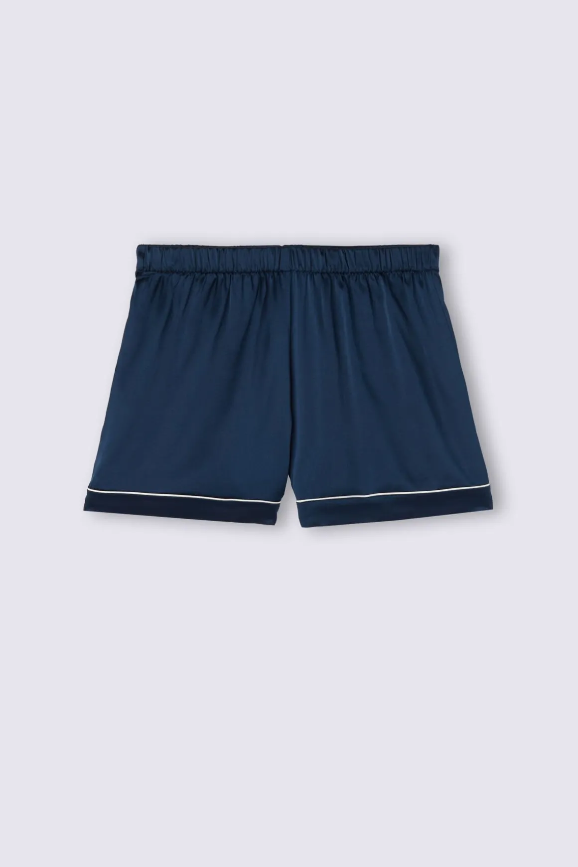 Short en soie avec bordure