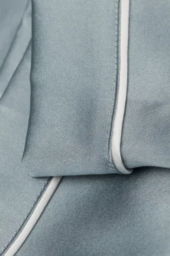 Short en soie avec bordure