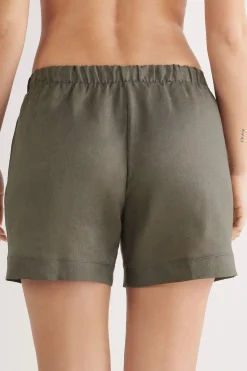 Short en toile de lin