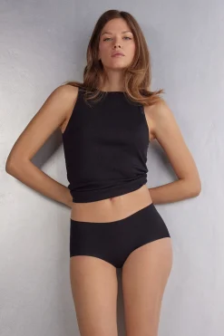Shorty en coton sans couture