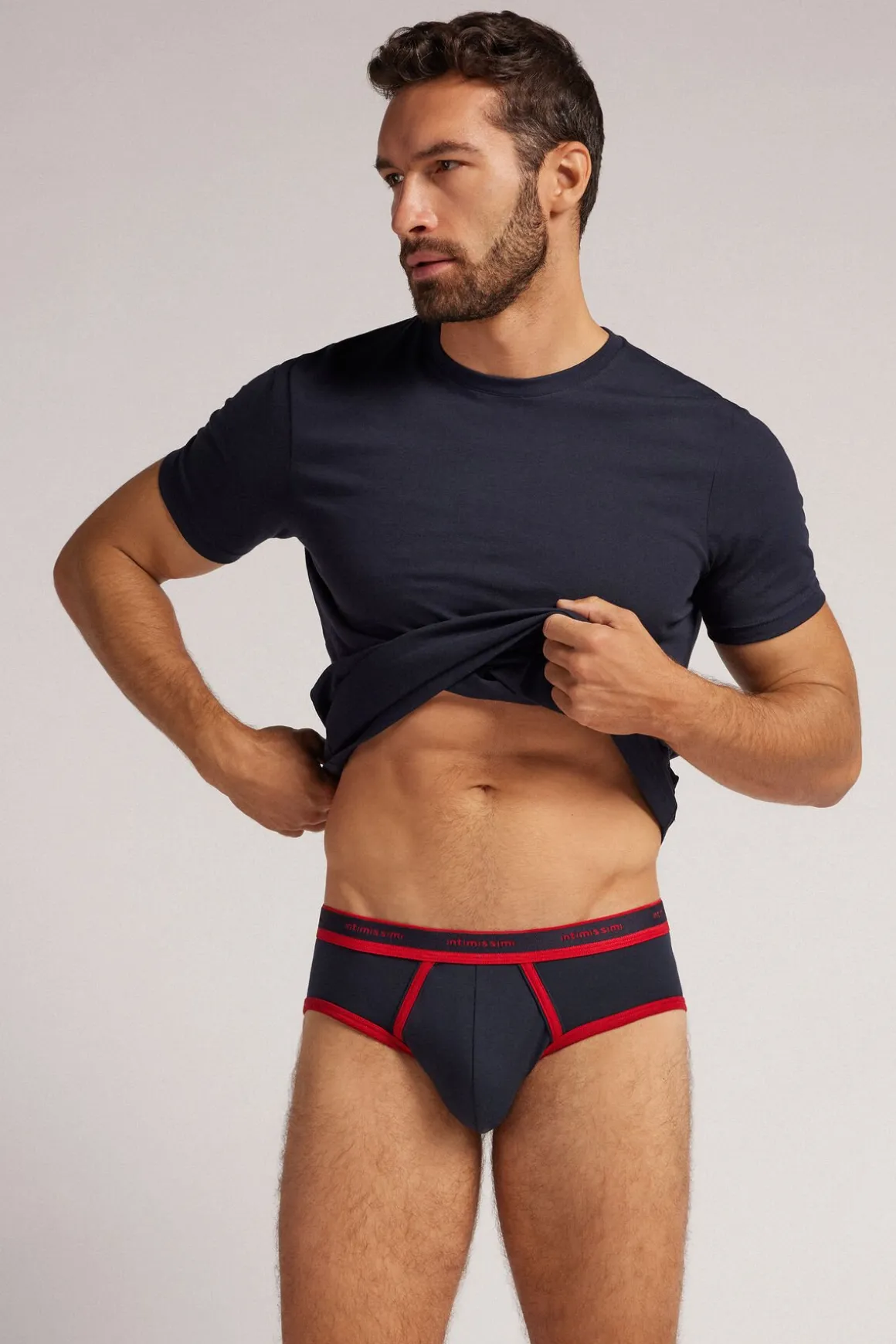 Slip homme en coton Superior à logo