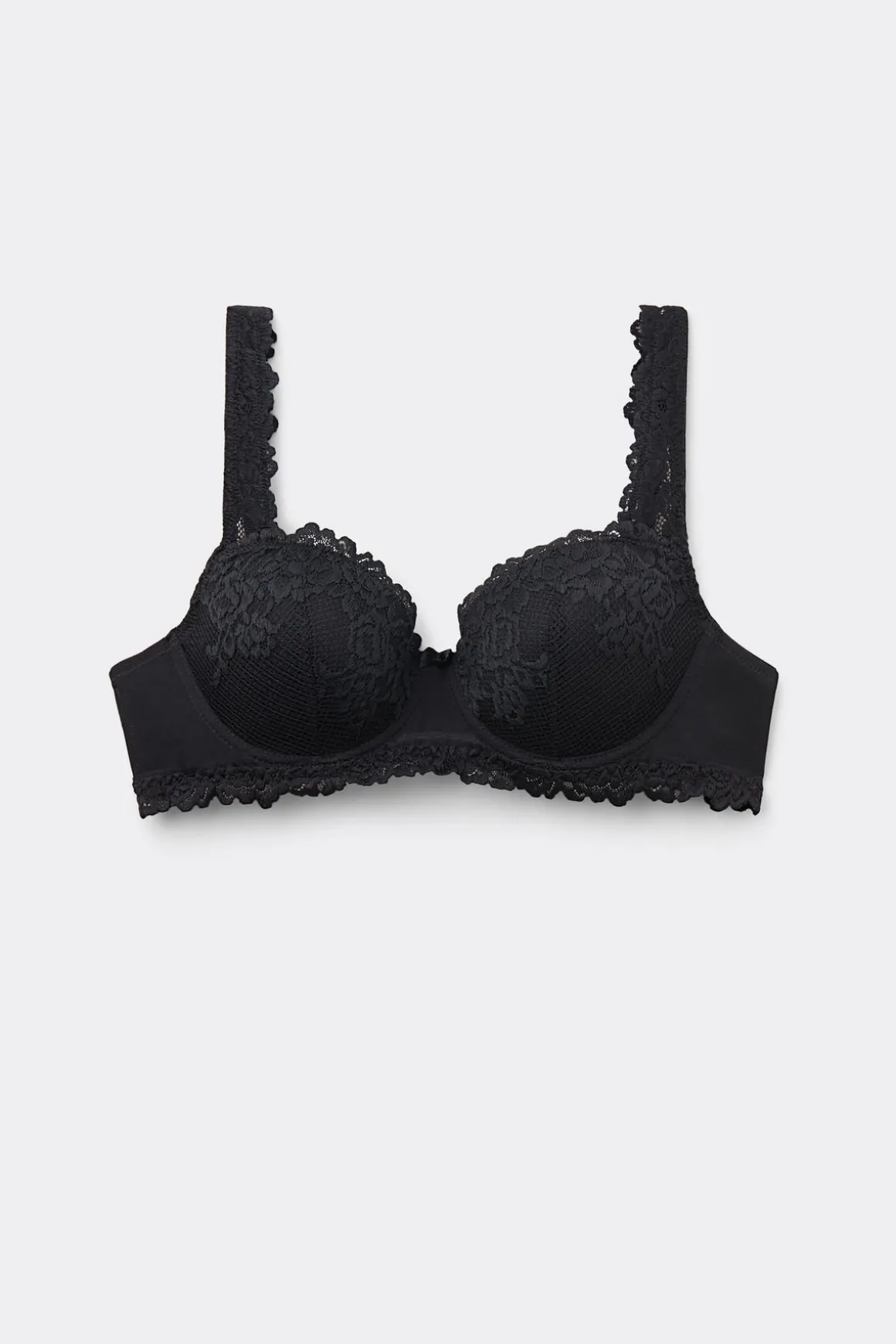 Soutien-gorge balconnet en dentelle florale