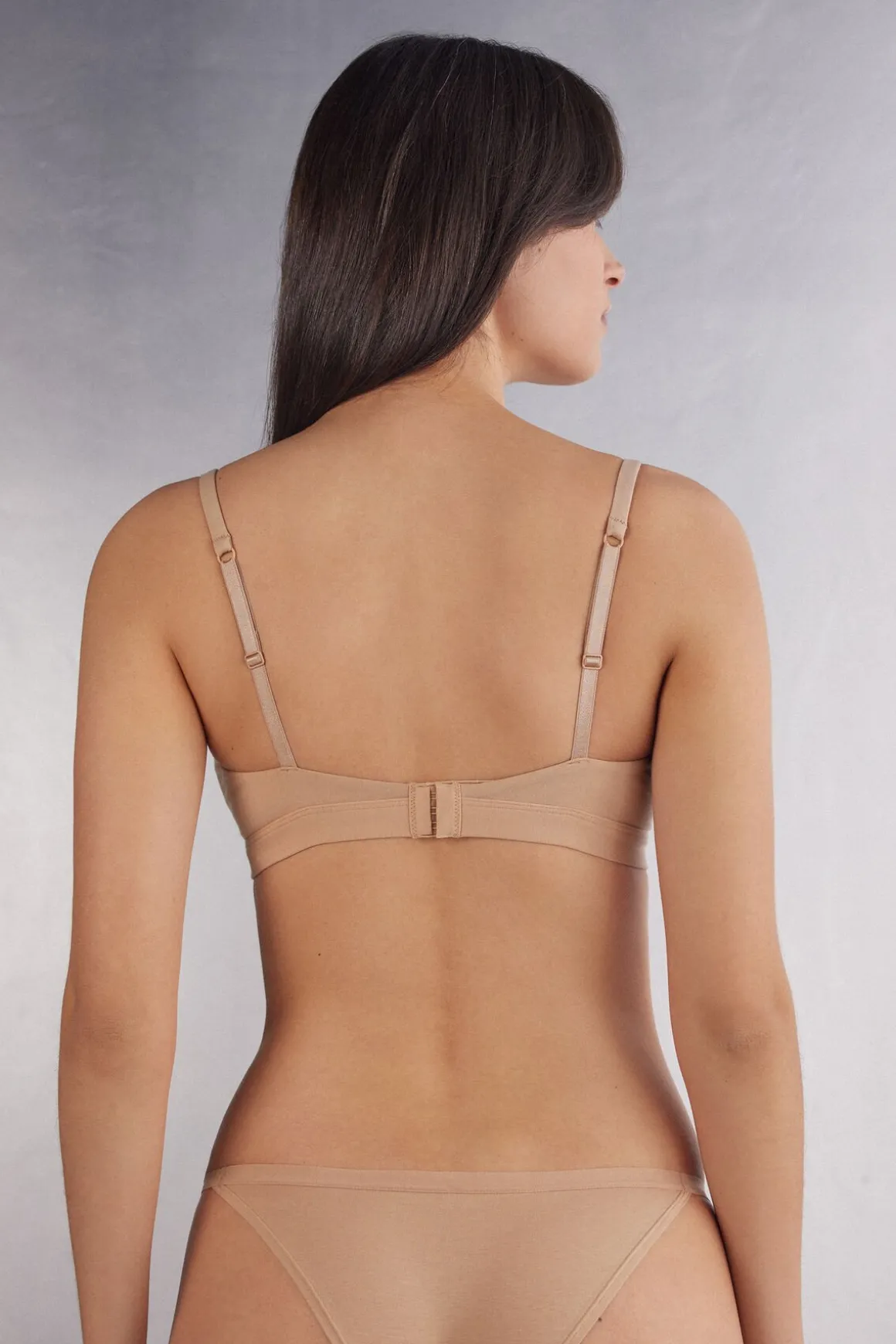 Soutien-gorge triangle sans armatures en coton naturel EMMA