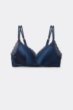 Soutien-gorge triangle sans armatures en soie TIZIANA