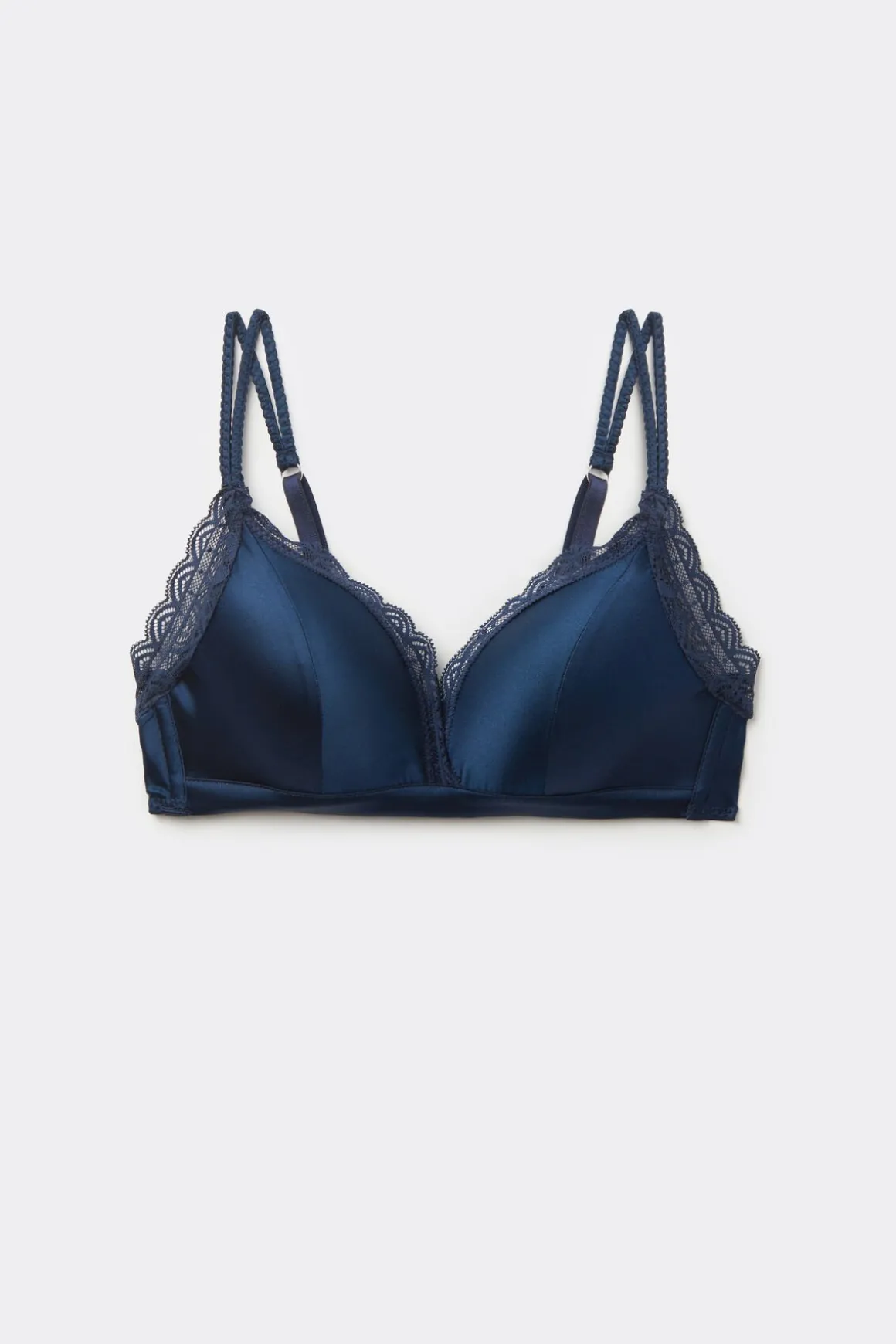 Soutien-gorge triangle sans armatures en soie TIZIANA
