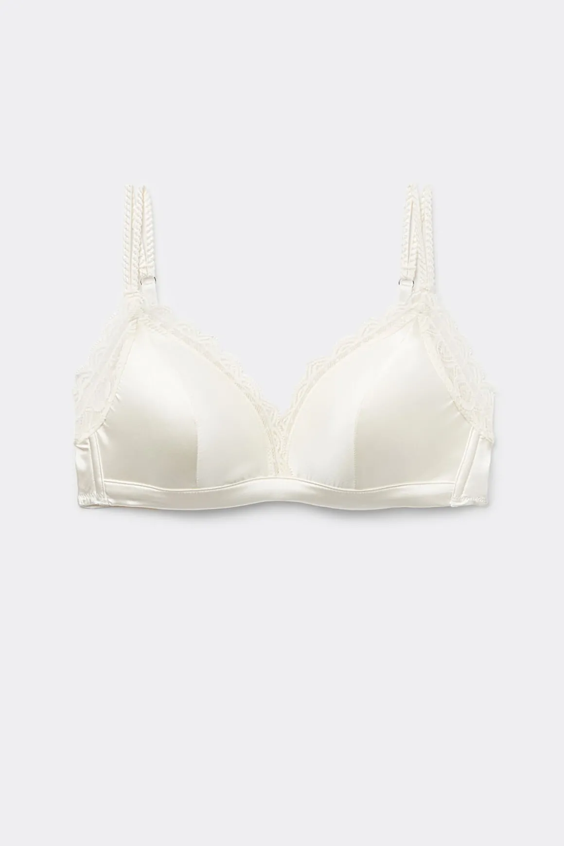 Soutien-gorge triangle sans armatures en soie TIZIANA