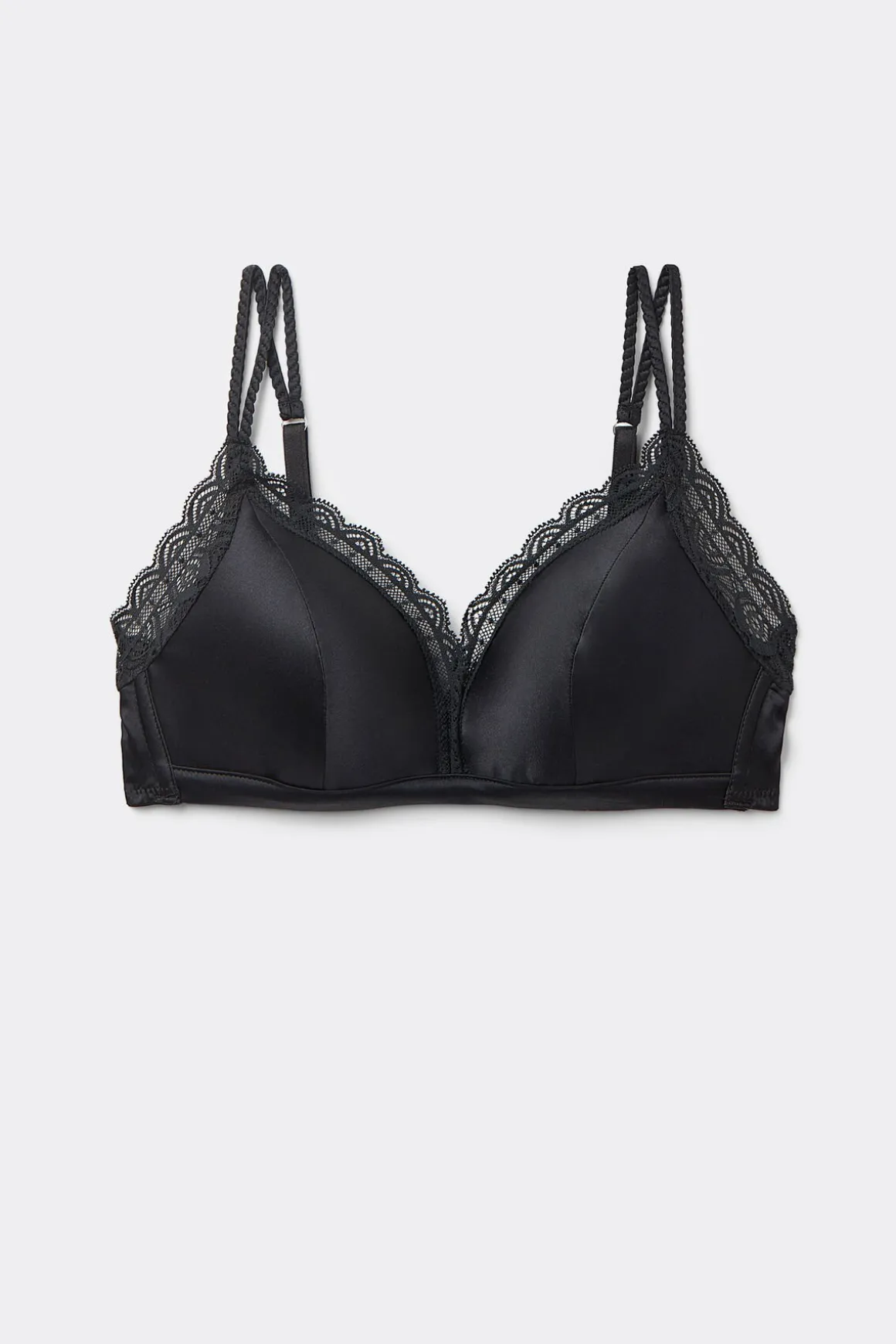 Soutien-gorge triangle sans armatures en soie TIZIANA