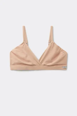 Soutien-gorge triangle sans armatures en coton naturel EMMA