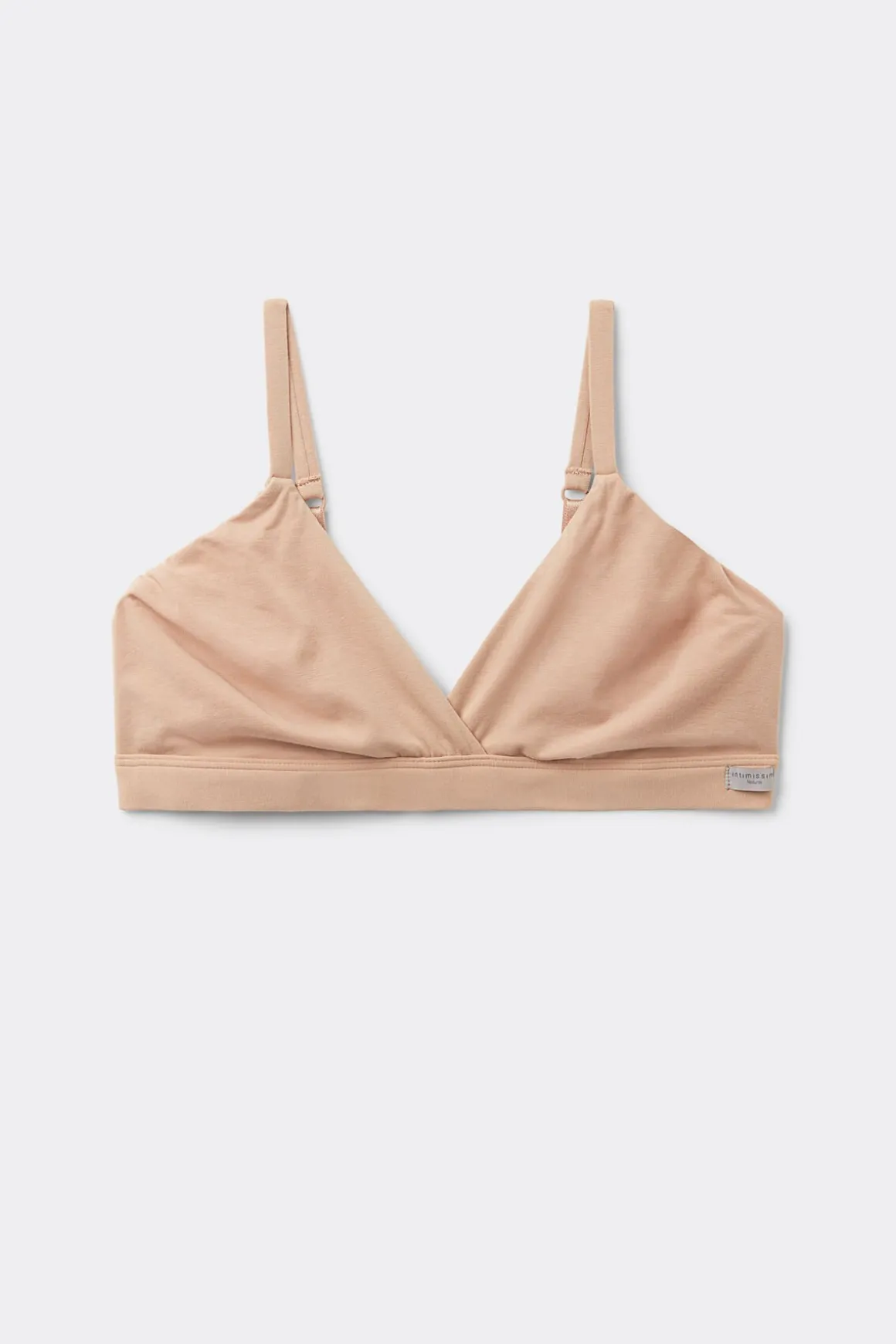 Soutien-gorge triangle sans armatures en coton naturel EMMA