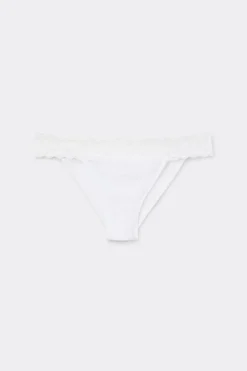 Tanga carioca en dentelle et microfibre