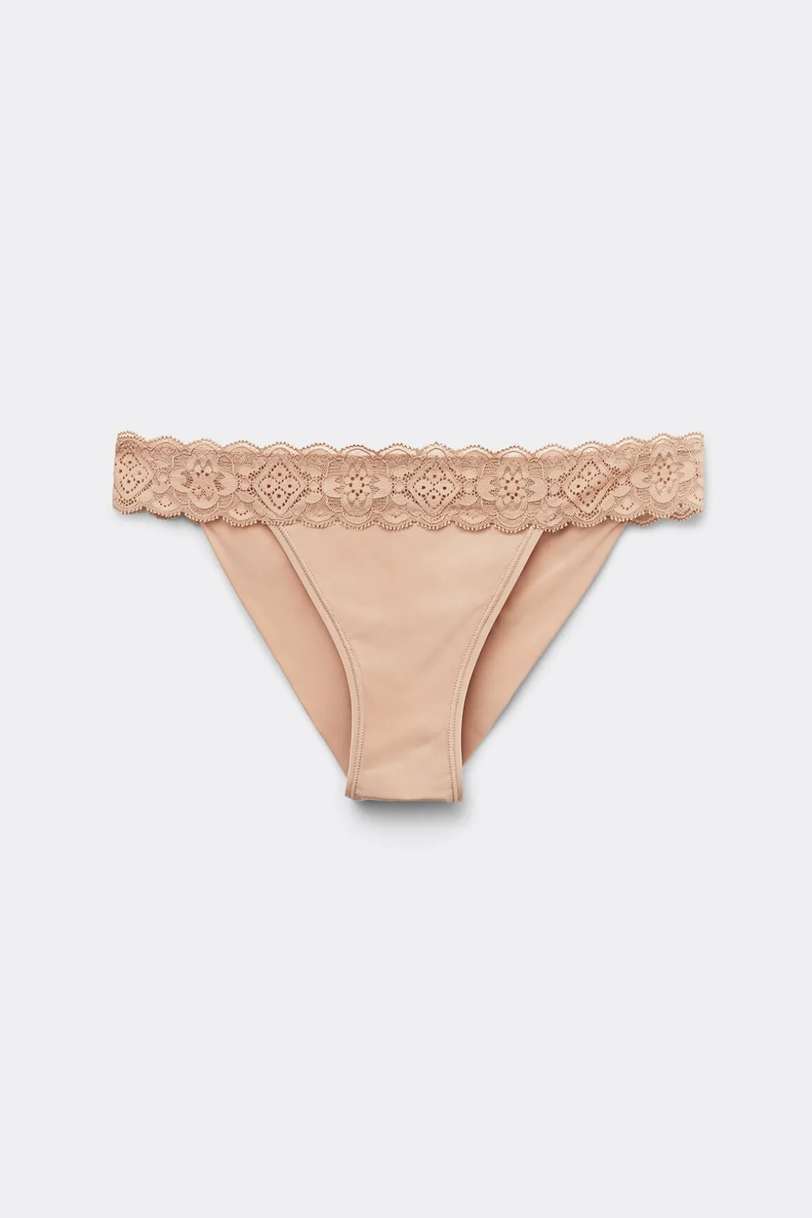 Tanga carioca en dentelle et microfibre