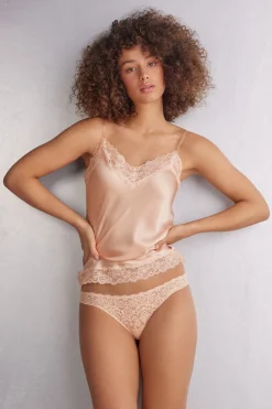Tanga en Dentelle et Microfibre