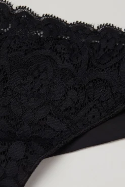 Tanga en Dentelle et Microfibre