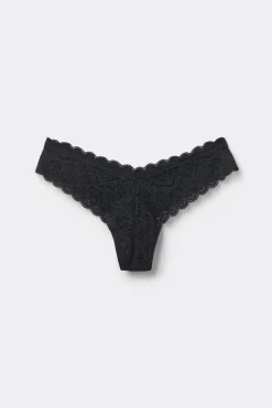 Tanga en dentelle style annÉes 80