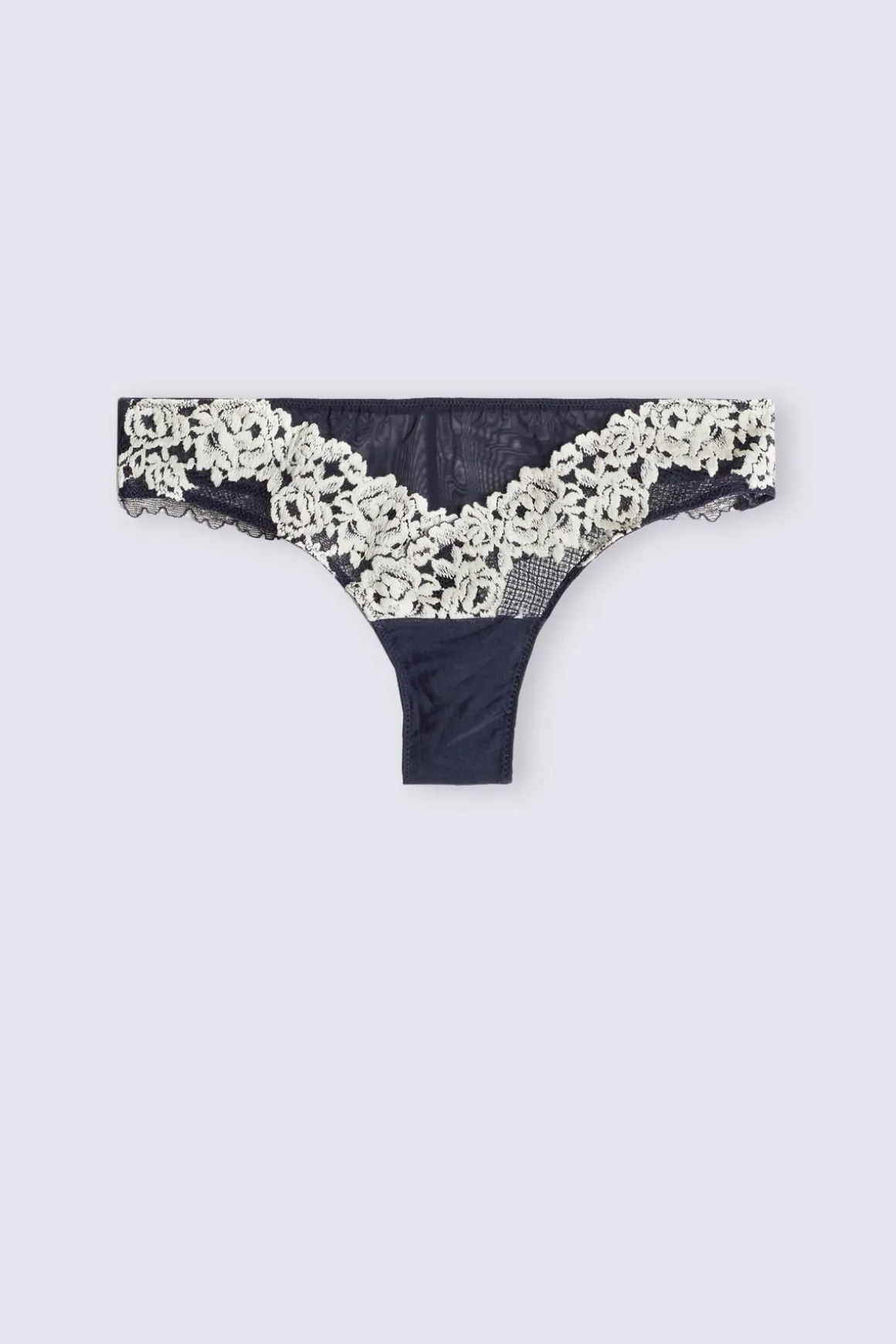 Tanga femme en dentelle florale